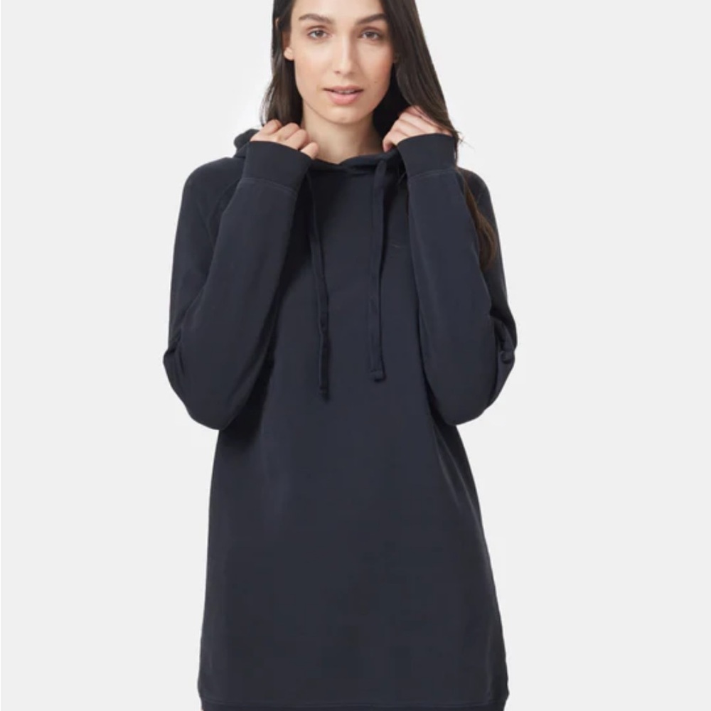 Women's French terry Tentree hoodie olive green